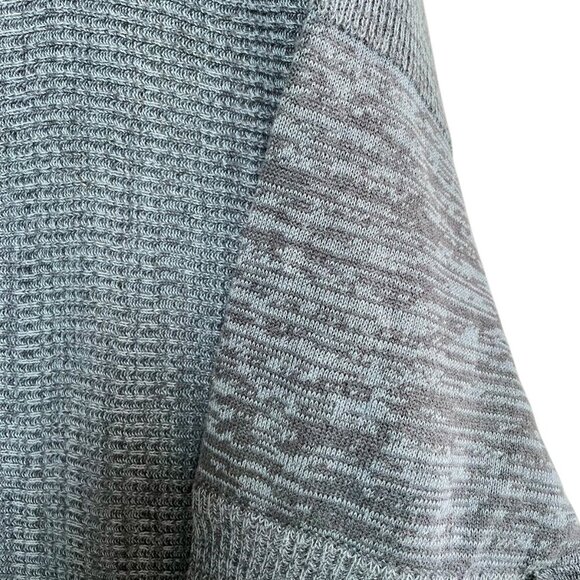 Marla Wynne Linen Cotton Sweater Blue Gray Open Front Soft Knit Neutral Women 2X - Picture 5 of 16